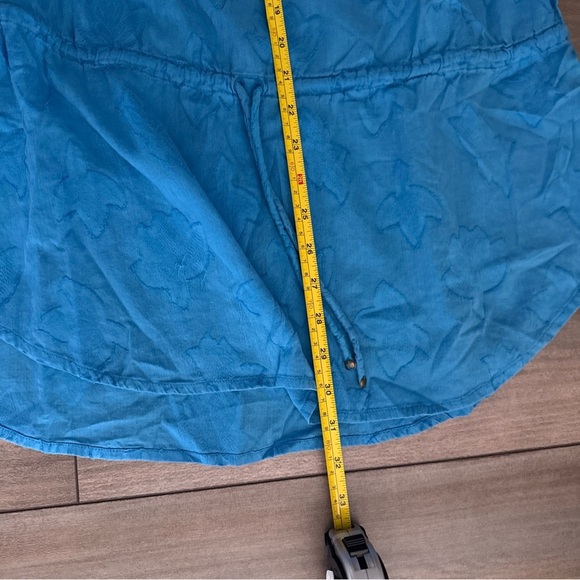 Vix Paula Hermanny Womens Cover Up Tunic  Sz M Cotton Boho Fairy Belted  Blue - Picture 12 of 14